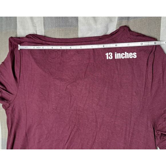 Amazon Essentials Women's Jersey Short-Sleeve T-Shirt Wine Red XS - Picture 3 of 9